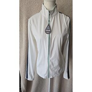 NWT‎ Adair Active White Jules Zip Up Outerwear / Jacket XL Women's M Golf